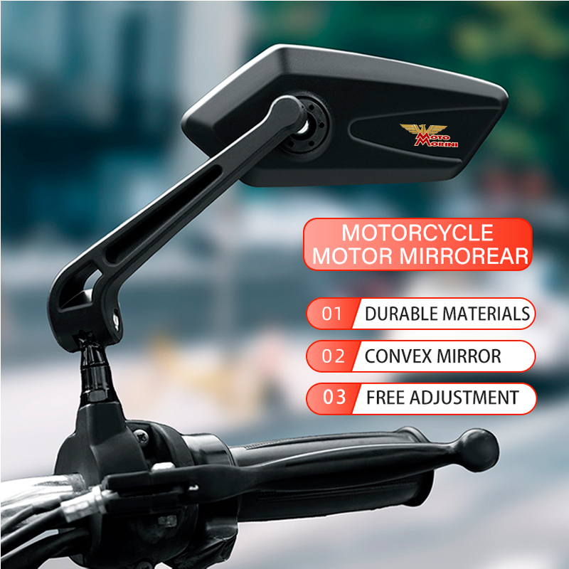 Mirror Handlebar Convex - กระจกมองหลังแบบพับได้ มุมกว้าง ทรงนูน สำหรับมอเตอร์ไซค์ Moto Morini