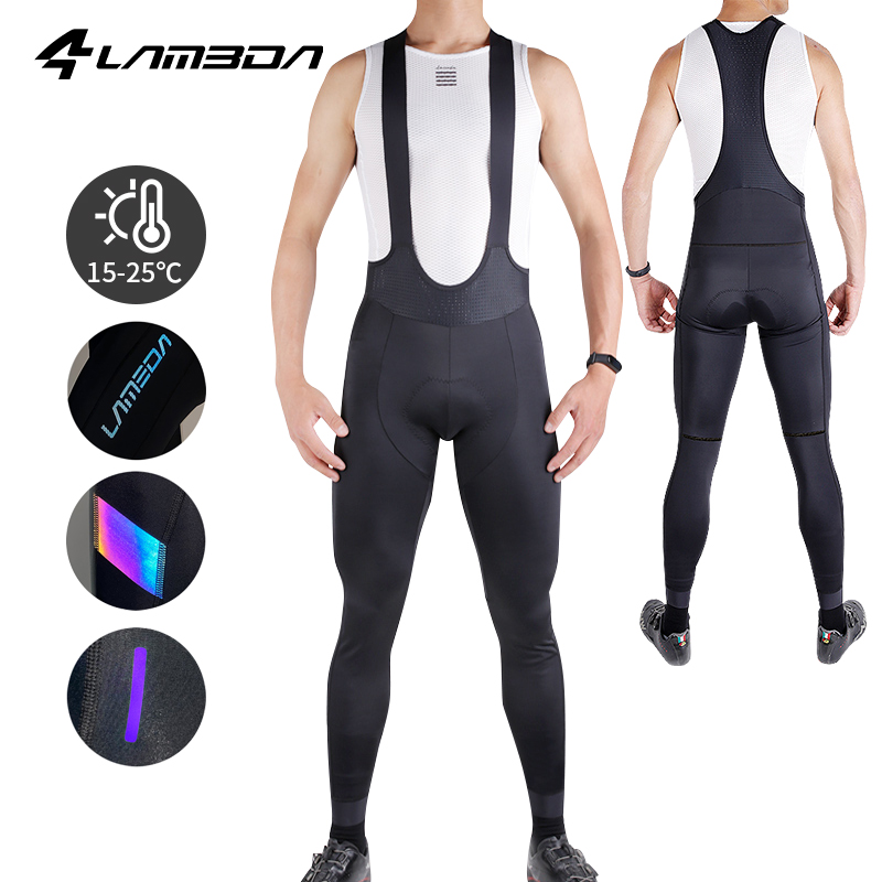 Cycling Commuter Pants - LAMEDA ขี่จักรยานกางเกงฤดูใบไม้ผลิ Quick-dry Men's กางเกงจักรยานยาวเบาะจักรยานขี่จักรยาน Tights