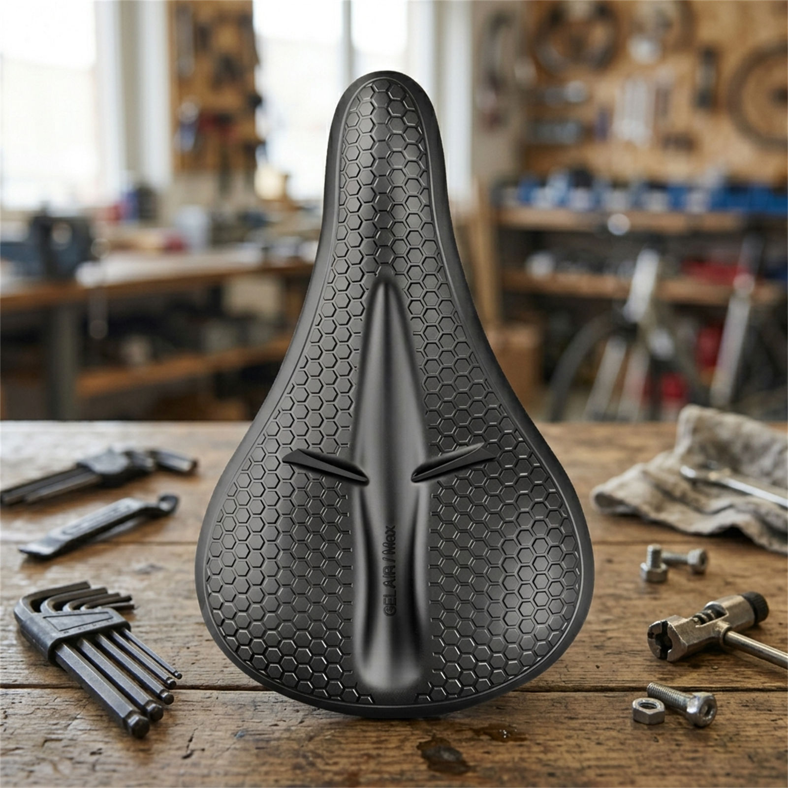 Cycling Commuter - ฝาครอบที่นั่งจักรยานซิลิโคนหนาขึ้น ป้องกันอาการปวด กันน้ำ อุปกรณ์เสริมสำหรับจักรยานเสือภูเขา เหมาะสำหรับผู้เดินทางและนักปั่นจักรยาน
