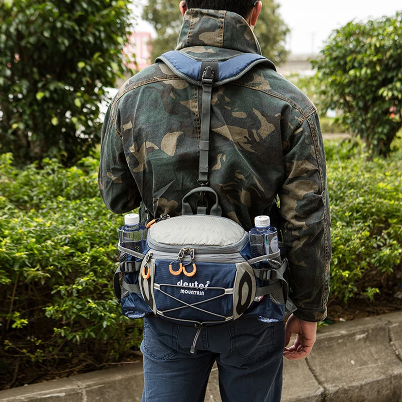 Cycling Commuter Backpack Waterproof - กีฬากลางแจ้งเอวกระเป๋าเดินป่าขี่จักรยานปีนเขากระเป๋าเป้สะพายหลังจักรยานขวดน้ํากันน้ํา Camping BAG
