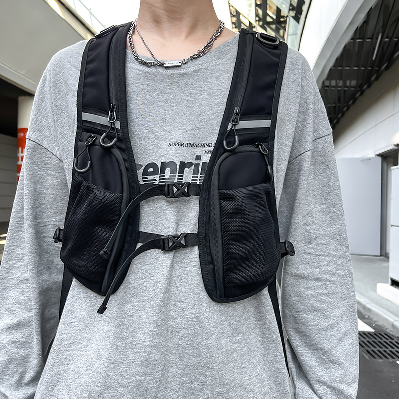 กระเป๋าคาดอกสไตล์ฮิปฮอปสตรีทแว - Reflective Vest Cycling บทวิจารณ์และราคา
