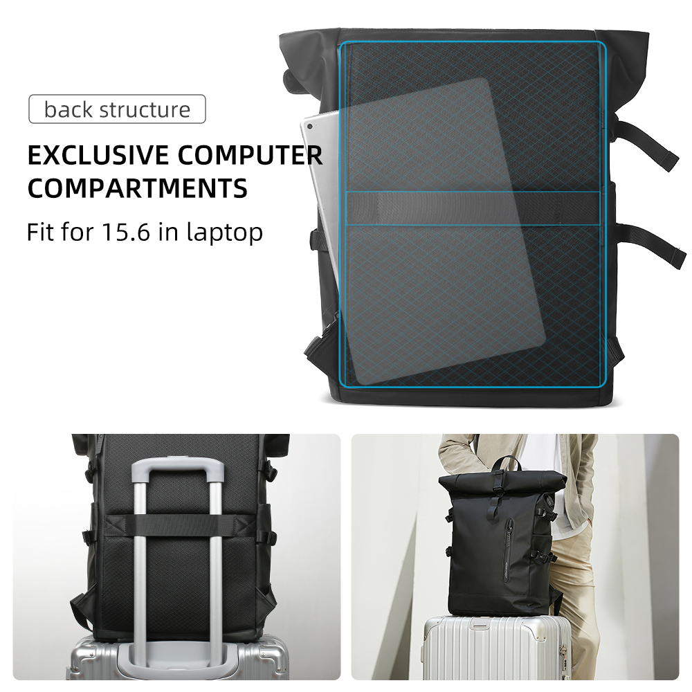HK ขยายกระเป๋าเป้สะพายหลังผู้ช - Cycling Commuter Backpack Waterproof บทวิจารณ์และราคา