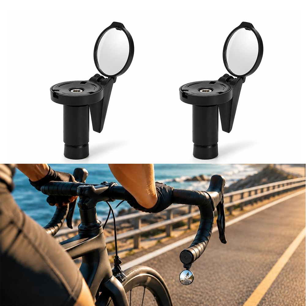 กระจกมองหลังติดปลายแฮนด์จักรยา - Mirror Handlebar Convex บทวิจารณ์และราคา